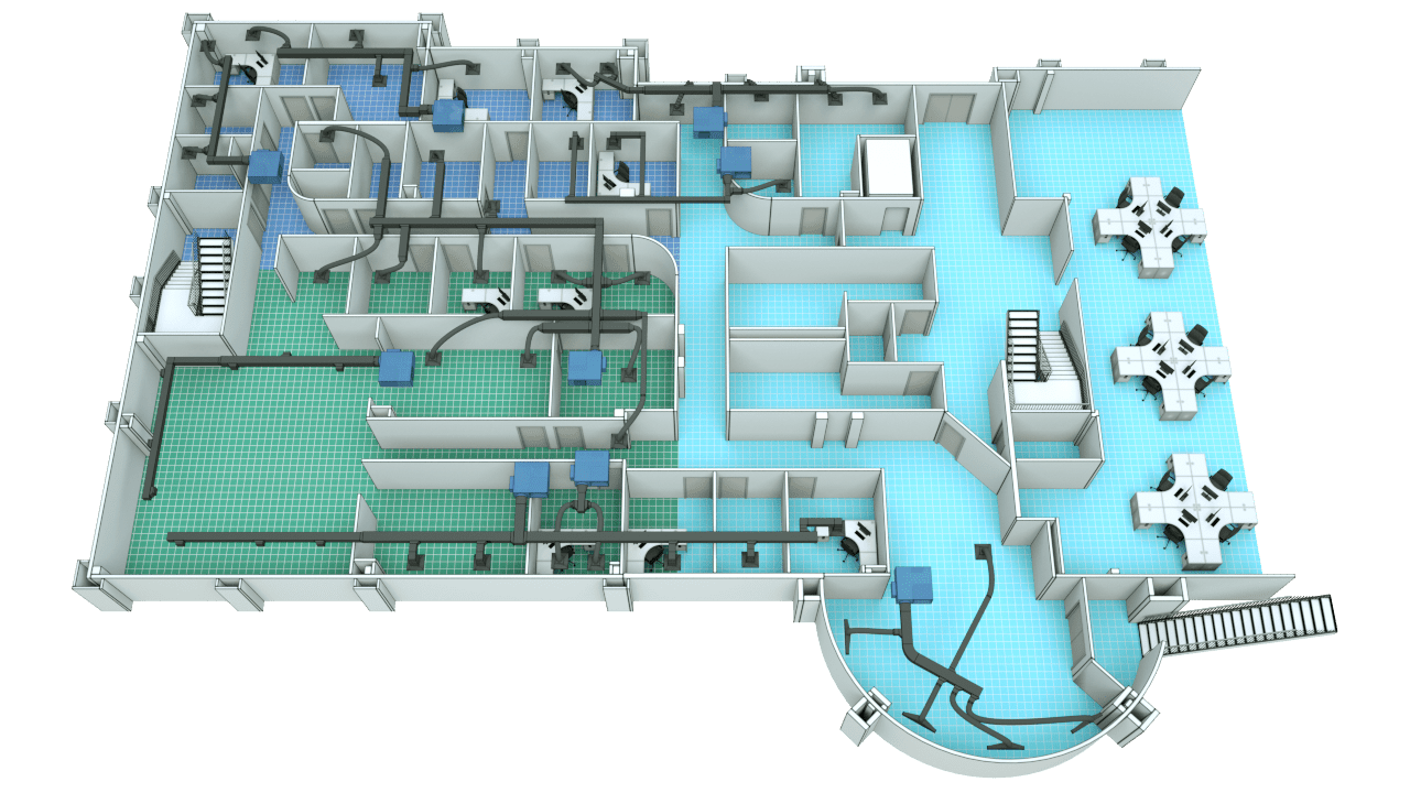 Template-4-4 Platinum zoned duct