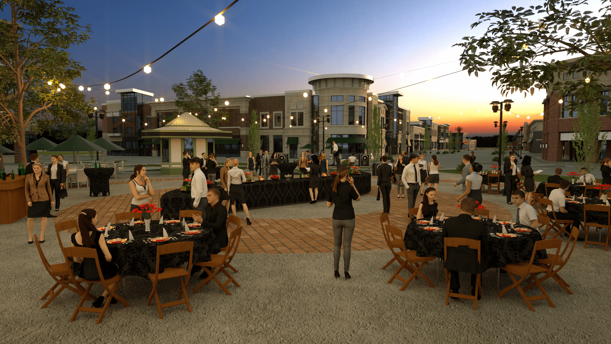 Event Space View Event Space 3D render