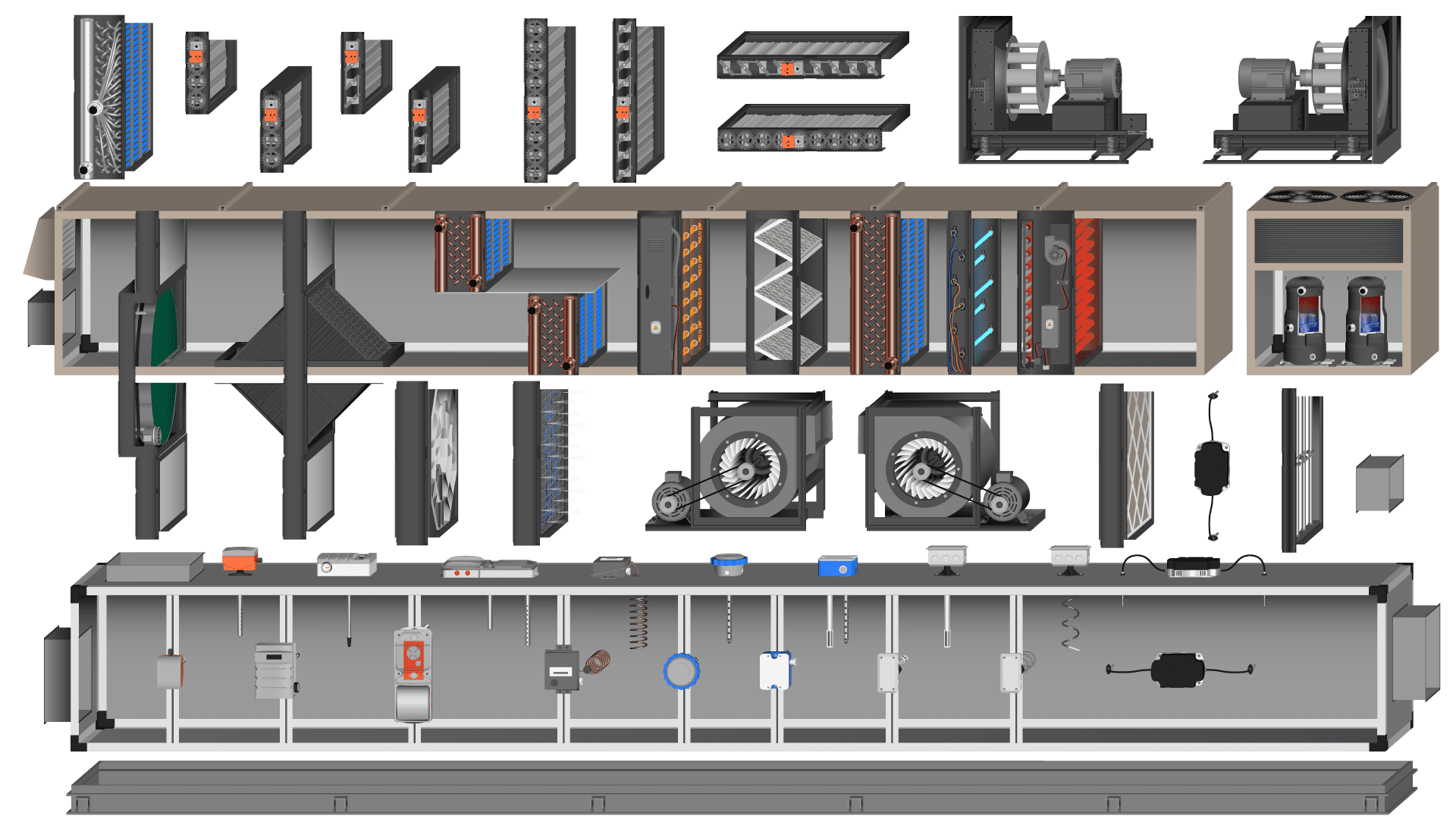 Библиотека элементов. Библиотеки для SCADA систем. Элементы для мнемосхем для SCADA. Вентиляционная система скада. Библиотеки для SCADA систем вентиляции
