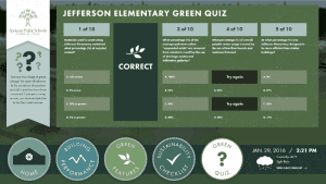 EEED showing an Interactive Quiz Module