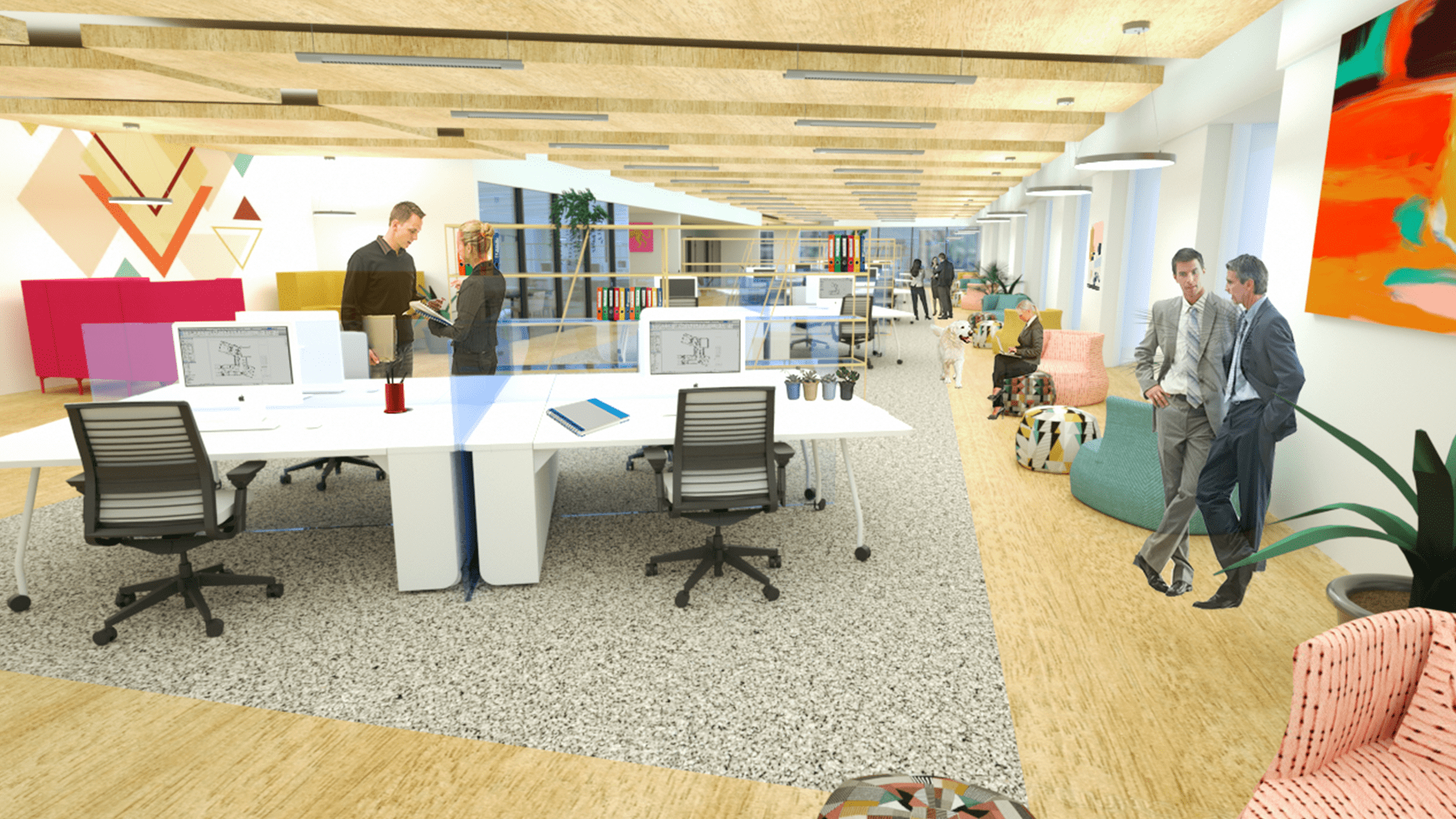 Office Rendering, Post Covid Changes