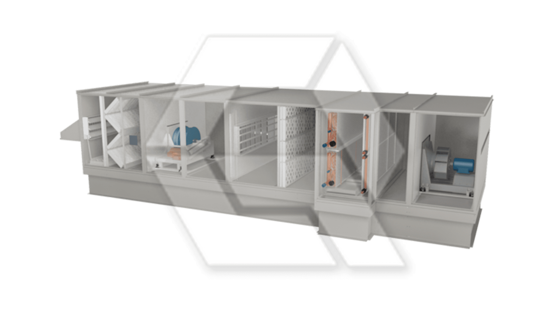 McQuay Skyline AHU Open View