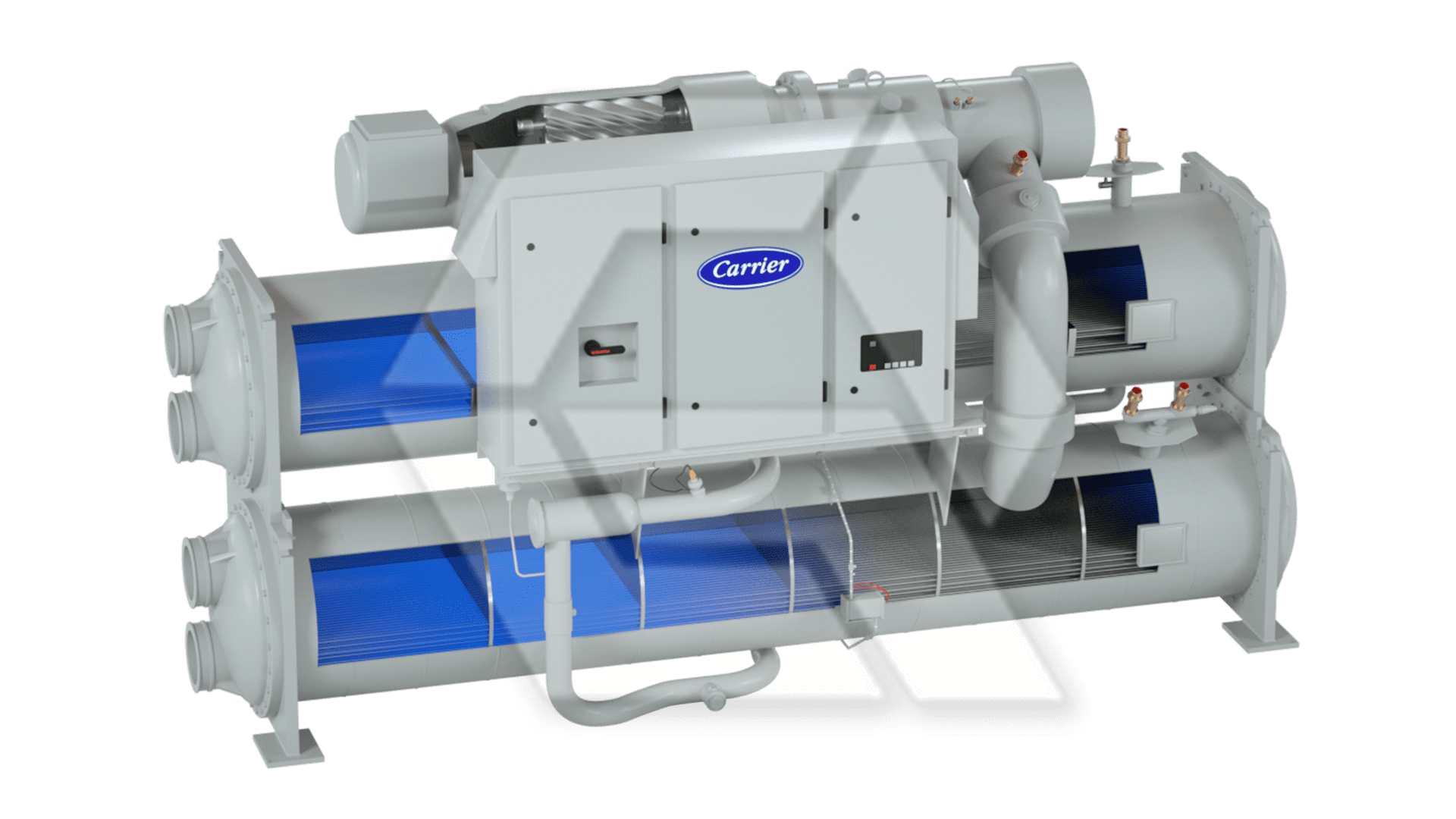 Carrier AquaEdge 23XRV Screw Chiller Open View