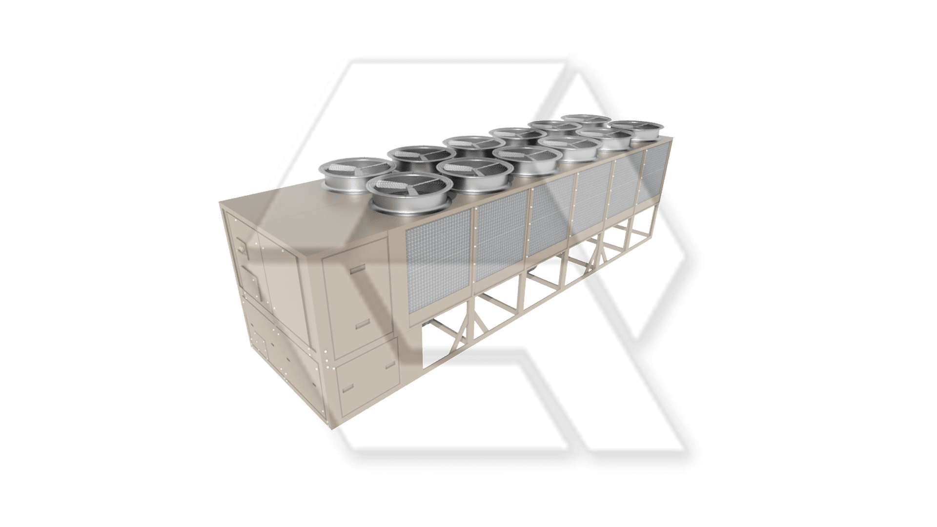 York YCIV0207EV Air Screw Chiller 6 Fans