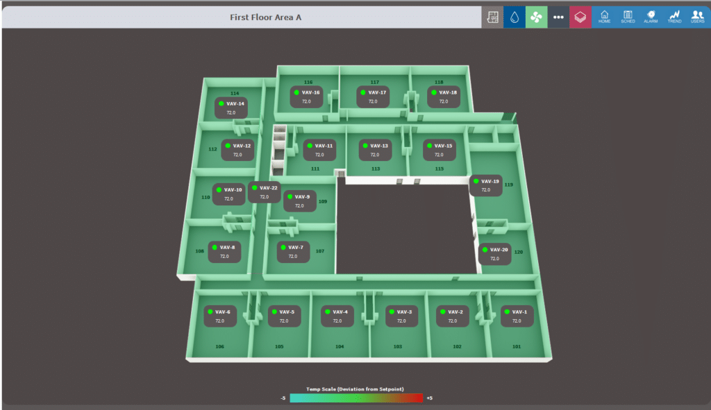 3D floor plan of
